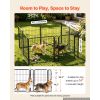 Dog Playpen 24 Inch 8 Panels Foldable Metal Exercise Pen Pet Fence, Indoor/Outdoor Heavy Duty Puppy Crate Kennel with Door for Dogs