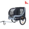 Large Folding Bike Trailer for Dogs – 66LB Capacity All-Terrain Pet Carrier, Durable Steel Frame for Cycling, Jogging, Camping & Outdoor Adventures